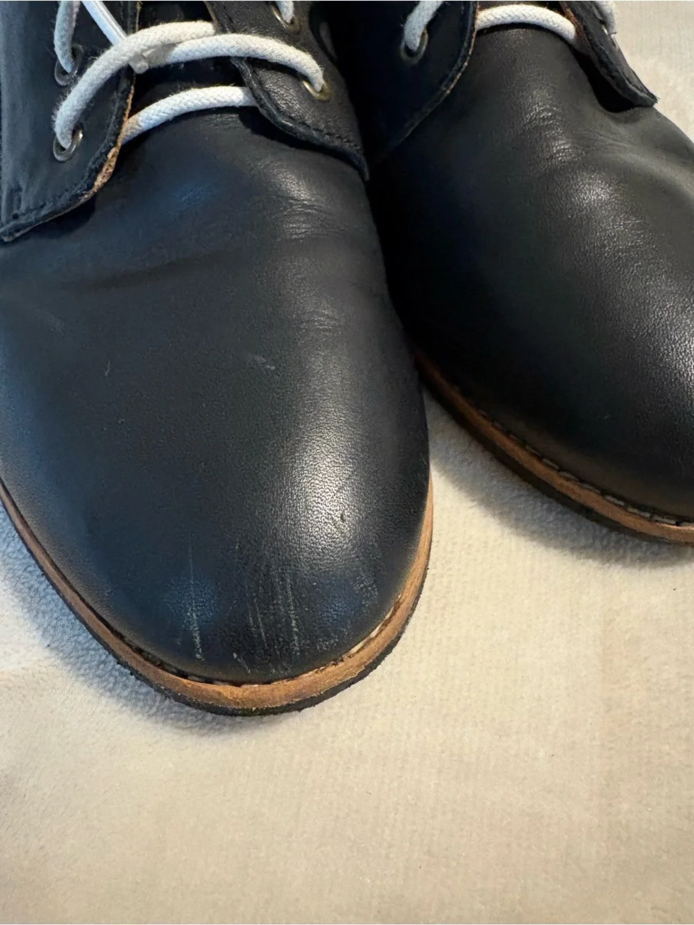 Rollie Black Leather Derby Shoes for Men - Classic Lace-Up Oxford Style
